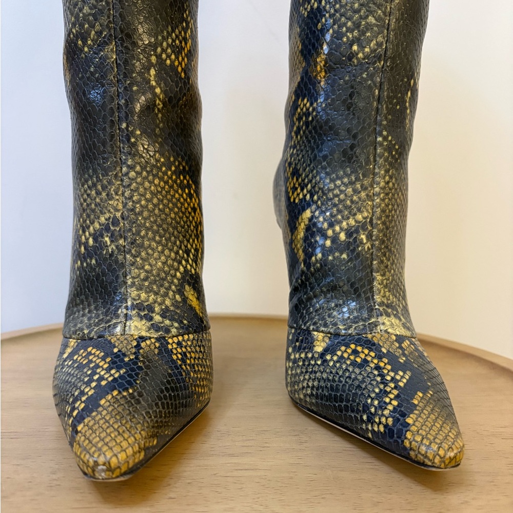 Jimmy Choo Python Printed Leather Knee High Boot - image 12